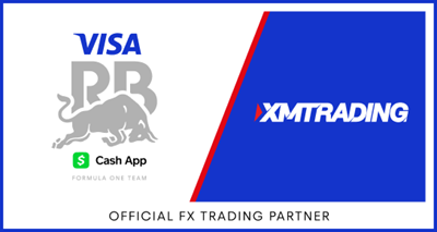 F1チームとXMTradingのロゴ